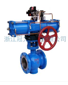 法蘭式V型球閥合流、分流、及流向自由的切換！